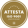 ISO 9001 zertifiziert (Attesta)